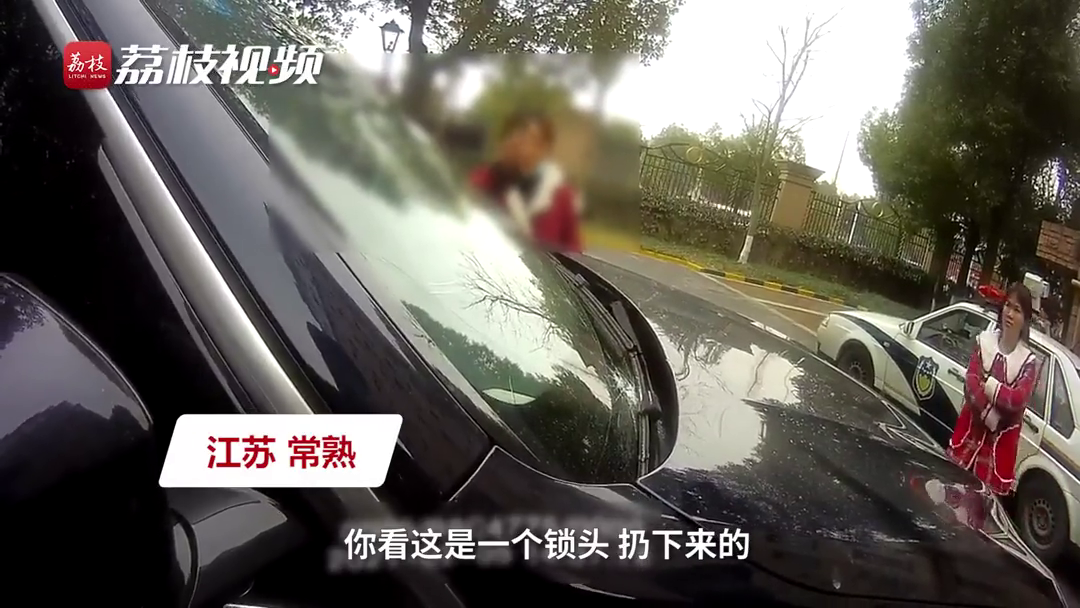 7岁男孩高空扔锁芯砸坏百万轿车